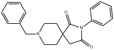 2,8-Diazaspiro[4.5]decane-1,3-dione, 2-phenyl-8-(phenylMethyl)- Structure