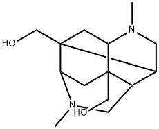 OCTAHYDRO-2,6-DIMETHYL-3,8:4,7-DIMETHANO-2,6-NAPHTHYRIDINE-4,8-DIMETHANOL Structure