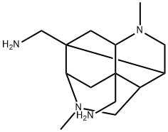 OCTAHYDRO-2,6-DIMETHYL-3,8:4,7-DIMETHANO-2,6-NAPHTHYRIDINE-4,8-DIMETHANAMINE Structure
