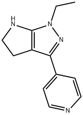 Pyrrolo[2,3-c]pyrazole, 1-ethyl-1,4,5,6-tetrahydro-3-(4-pyridinyl)- (9CI) Structure