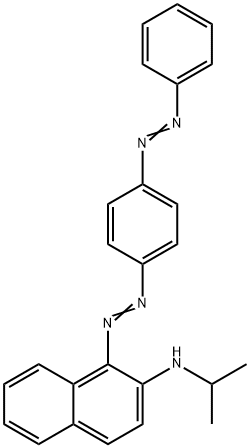 N-(isopropyl)-1-[[4-(phenylazo)phenyl]azo]naphthalen-2-amine Structure
