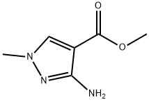 1H-Pyrazole-4-carboxylic acid, 3-aMino-1-Methyl-, Methyl ester Structure