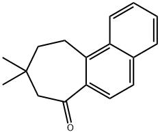 8,9,10,11-Tetrahydro-9,9-dimethyl-7H-cyclohepta[a]naphthalen-7-one Structure