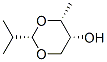 1,3-Dioxan-5-ol,4-methyl-2-(1-methylethyl)-,(2alpha,4alpha,5alpha)-(9CI) Structure