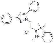 2-[2-(3,5-diphenyl-1H-pyrazol-1-yl)vinyl]-1,3,3-trimethyl-3H-indolium chloride Structure