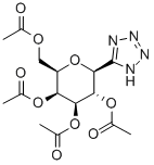 5'-(2,3,4,6-TETRA-O-ACETYL-BETA-D-GALACTOPYRANOSYL) TETRAZOLE Structure