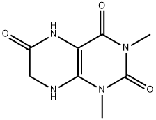 2,4,6(3H)-Pteridinetrione,  1,5,7,8-tetrahydro-1,3-dimethyl- Structure