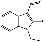 2-chloro-1-ethyl-indole-3-carbaldehyde Structure