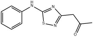 1-(5-ANILINO-1,2,4-THIADIAZOL-3-YL)ACETONE Structure