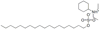cyclohexyldiethylammonium octadecyl sulphate Structure