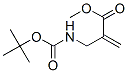 2-Propenoicacid,2-[[[(1,1-dimethylethoxy)carbonyl]amino]methyl]-,methyl Structure