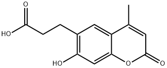 3-(7-Hydroxy-4-methyl-2-oxo-2H-chromen-6-yl)propanoic acid Structure