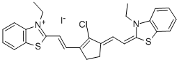 2-[2-[2-CHLORO-3-[2-(3-ETHYL-3H-BENZTHIAZOL-2-YLIDENE)-ETHYLIDENE]-1-CYCLOPENTEN-1-YL]ETHENYL]-3-ETHYL-BENZTHIAZOLIUM IODIDE Structure