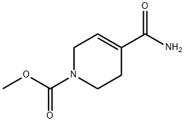 1(2H)-Pyridinecarboxylic  acid,  4-(aminocarbonyl)-3,6-dihydro-,  methyl  ester Structure