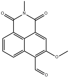 2,3-dihydro-5-methoxy-2-methyl-1,3-dioxo-1H-benz[de]isoquinoline-6-carbaldehyde Structure