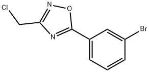 5-(3-BROMOPHENYL)-3-(CHLOROMETHYL)-1,2,4-OXADIAZOLE Structure