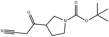 TERT-BUTYL 3-CYANOACETYL-1-PYRROLIDINECARBOXYLATE Structure