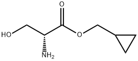 D-Serine, cyclopropylmethyl ester (9CI) Structure