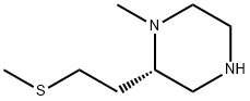 Piperazine, 1-methyl-2-[2-(methylthio)ethyl]-, (2S)- (9CI) Structure