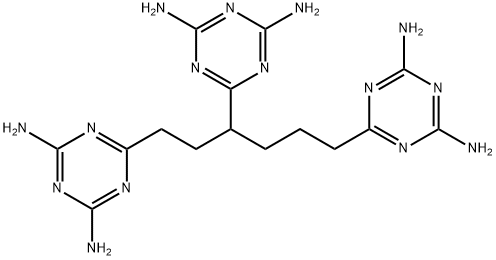 2,2',2''-(1,3,6-Hexanetriyl)tris(4,6-diamino-1,3,5-triazine) Structure