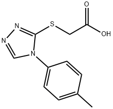 {[4-(4-METHYLPHENYL)-4H-1,2,4-TRIAZOL-3-YL]THIO}ACETIC ACID Structure