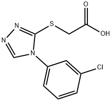 {[4-(3-CHLOROPHENYL)-4H-1,2,4-TRIAZOL-3-YL]THIO}ACETIC ACID Structure