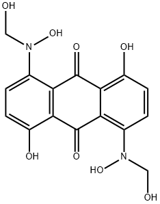 1,5-dihydroxy-4,8-bis[hydroxy(hydroxymethyl)amino]anthraquinone Structure