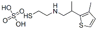 2-[2-(3-Methyl-2-thienyl)propyl]aminoethanethiol sulfate Structure
