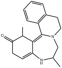 5,9,10,14b-Tetrahydro-5,10-dimethylisoquino[2,1-d][1,4]benzodiazepin-6(7H)-one Structure