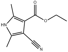 1H-Pyrrole-3-carboxylicacid,4-cyano-2,5-dimethyl-,ethylester(9CI) Structure