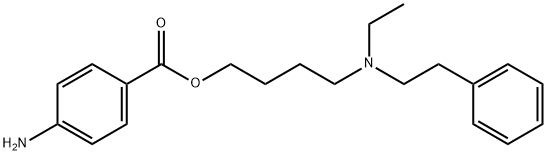 4-Aminobenzoic acid 4-(ethylphenethylamino)butyl ester Structure