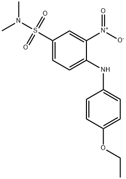 4-[(4-ethoxyphenyl)amino]-N,N-dimethyl-3-nitrobenzenesulphonamide Structure