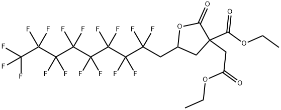 3-(CARBETHOXY)-3-(METHYLCARBETHOXY)-5-(1H,1H-PERFLUORONONYL)- -BUTYROLACTONE Structure
