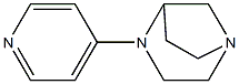 1,4-Diazabicyclo[3.2.1]octane,4-(4-pyridinyl)-,(-)-(9CI) Structure