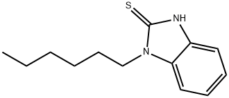 2H-Benzimidazole-2-thione, 1-hexyl-1,3-dihydro- Structure