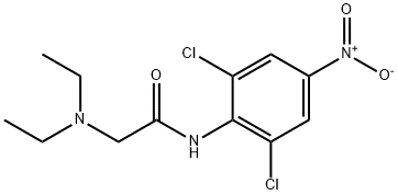 2',6'-Dichloro-2-diethylamino-4'-nitroacetanilide Structure