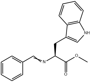 L-TRYPTOPHAN METHYL ESTER, BENZALDIMINE Structure