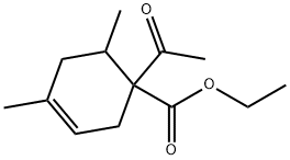 ethyl 1-acetyl-4,6-dimethylcyclohex-3-ene-1-carboxylate Structure