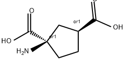 trans-(±)-ACPD monohydrate Structure