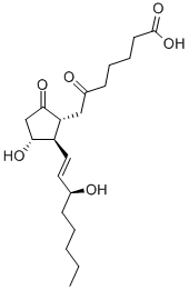 6,9-DIOXO-11ALPHA,15S-DIHYDROXY-PROST-13E-EN-1-OIC ACID Structure