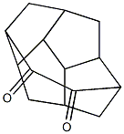 3,6-Ethanodicyclopenta(cd,gh)pentalene-7,8-dione, dodecahydro- Structure