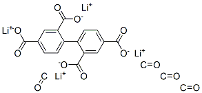 tetralithium 4,4'-carbonylbisphthalate  Structure
