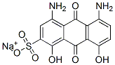 sodium 4,5-diamino-9,10-dihydro-1,8-dihydroxy-9,10-dioxoanthracene-2-sulphonate Structure