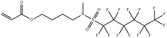4-[methyl[(tridecafluorohexyl)sulphonyl]amino]butyl acrylate Structure