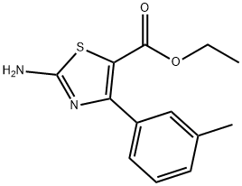 ETHYL 2-AMINO-4-M-TOLYLTHIAZOLE-5-CARBOXYLATE Structure