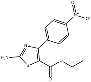 2-AMINO-4-(4-NITROPHENYL)-5-THIAZOLECARBOXYLIC ACID ETHYL ESTER Structure