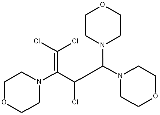 4,4',4''-[2-chloro-1-(dichloromethylene)propan-1-yl-3-ylidene]trismorpholine Structure