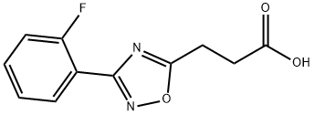 3-[3-(2-FLUOROPHENYL)-1,2,4-OXADIAZOL-5-YL]PROPANOIC ACID Structure