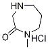 1-Methyl-1,4-diazepan-2-one hydrochloride Structure