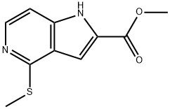 Methyl 4-Methylsulfanyl-5-azaindole-2-carboxylate Structure
